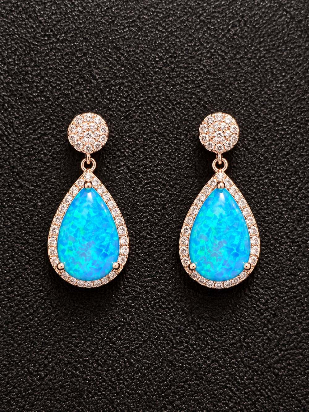 Blue Opal Earrings